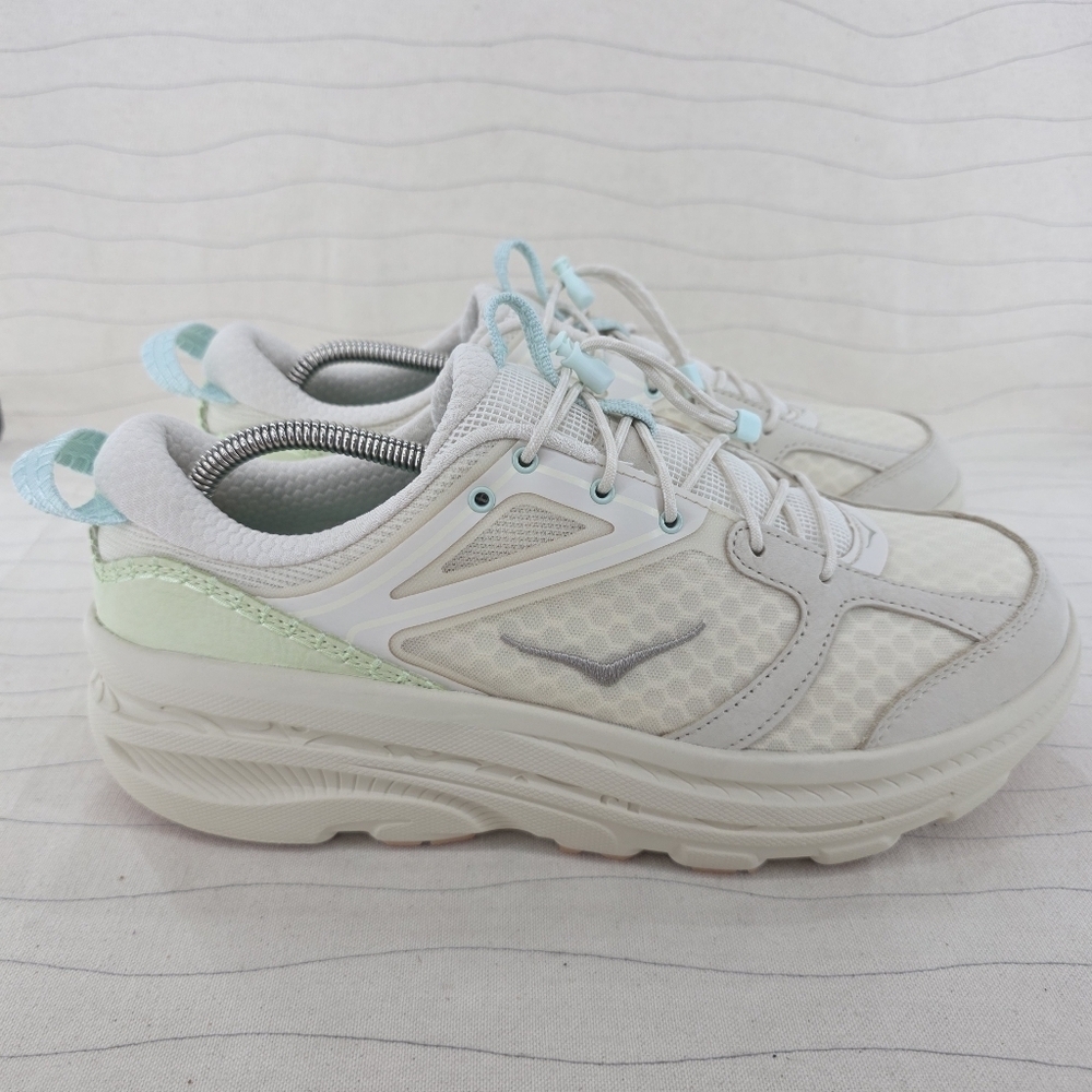 Hoka Womens Bondi B3LS Oat Milk Running Sneaker Shoes 1155351-OKT Size 12.5 NEW